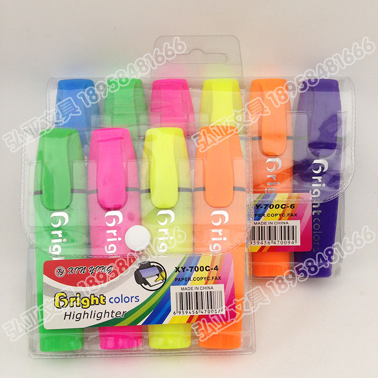 Highlighter Pen set 4-color 6-color Highlighter Pen Color marker pen set