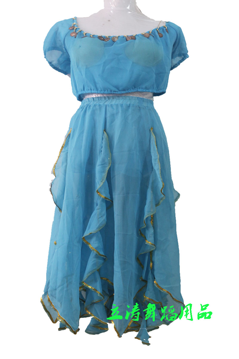 厂家特价 印度服装/肚皮舞服/少数民族服装/灯笼袖3色选