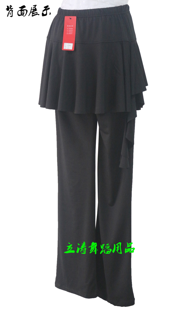 厂家直销 舞蹈服/拉丁裙裤/广场舞裙裤/演出裙裤裤/水钻裙裤产品图