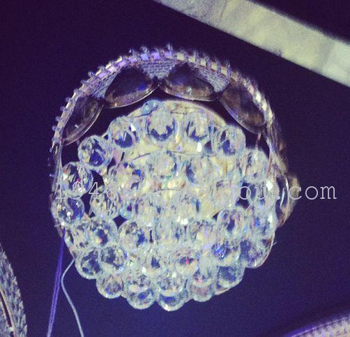 厂家直销现代简约圆形吸顶灯水晶灯餐厅灯客厅灯书房灯