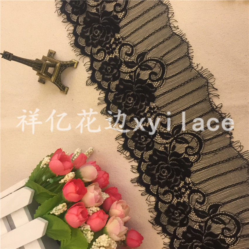 玫瑰花睫毛 蕾丝花边 服装辅料 工厂现货 J098