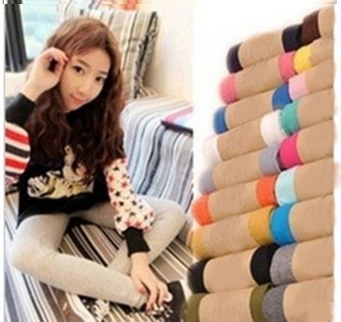 Spring and Autumn Korean style New Modal candy-colored Korean style slimming 9-inch leggings