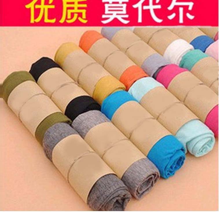 Spring and Autumn Korean style New Modal candy-colored Korean style slimming 9-inch leggings details Picture