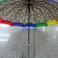 性感清新豹纹晴雨伞个性七彩接边长柄伞自动伞实用雨伞产品图