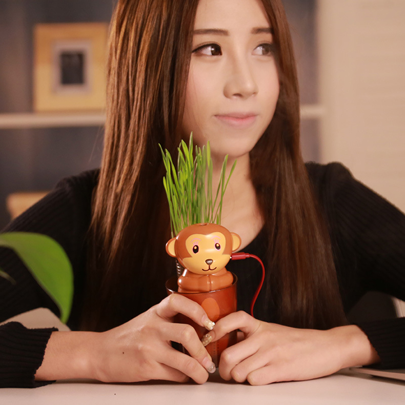 吉祥猴加湿器 usb加湿器 车载净化器 盆栽加湿器