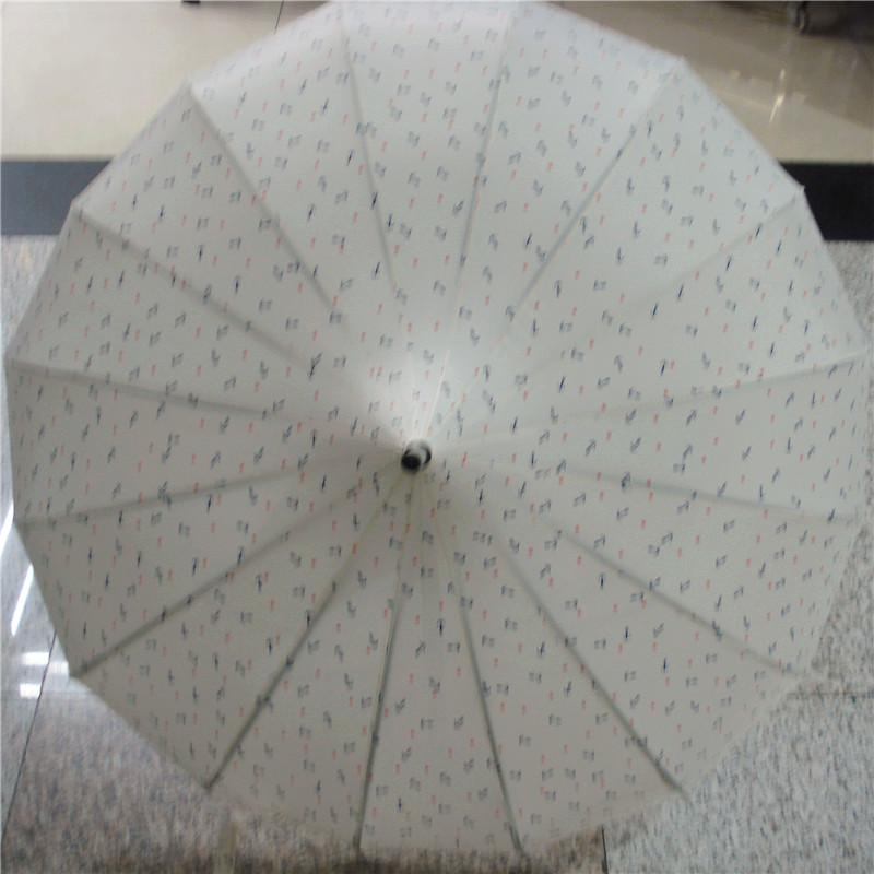 Korean version of a girl's princess umbrella, fresh and cute, anchor pagoda umbrella, weather umbrella, long-handled curved hook sunshade umbrella Specification image