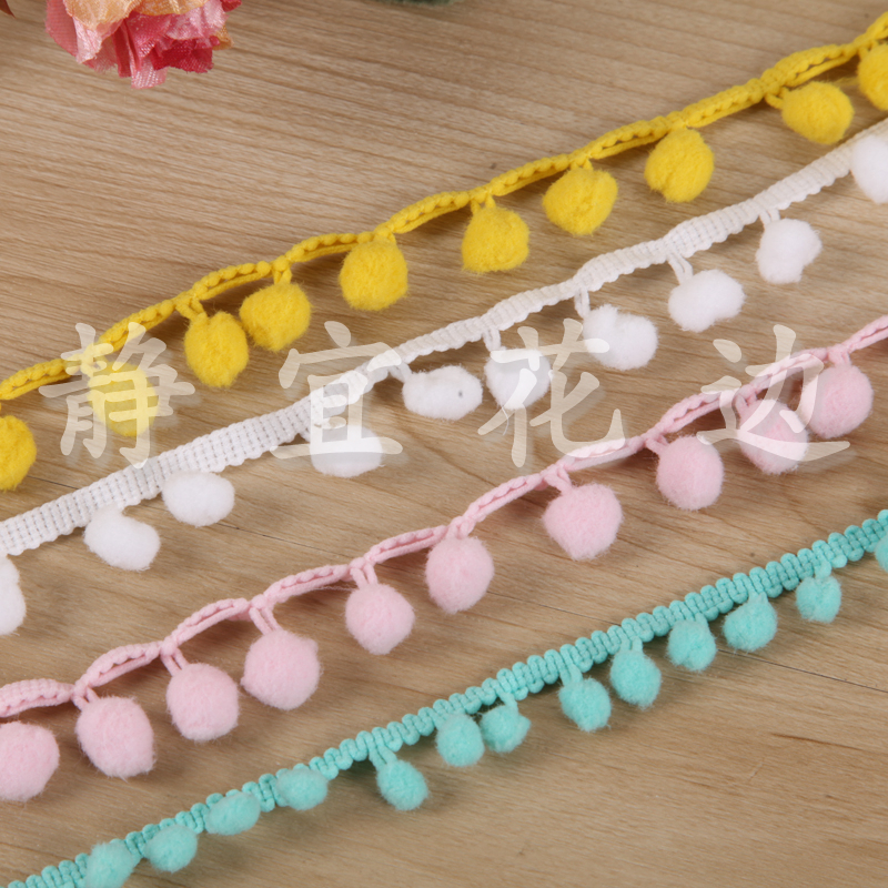 Elastic Hairball Pompoms And Corners Lace Diy Handmade Materials