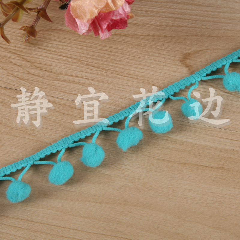 Elastic Hairball Pompoms And Corners Lace Diy Handmade Materials details Picture