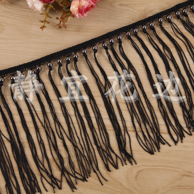 Small Iron Bead Knotted Fringe Garment Accessories