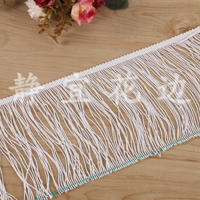 Simple Row Fringe Scarf Dress Lace