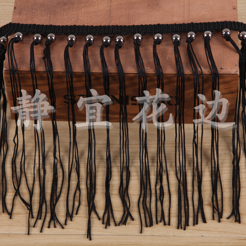Small Iron Bead Knotted Fringe Garment Accessories details Picture