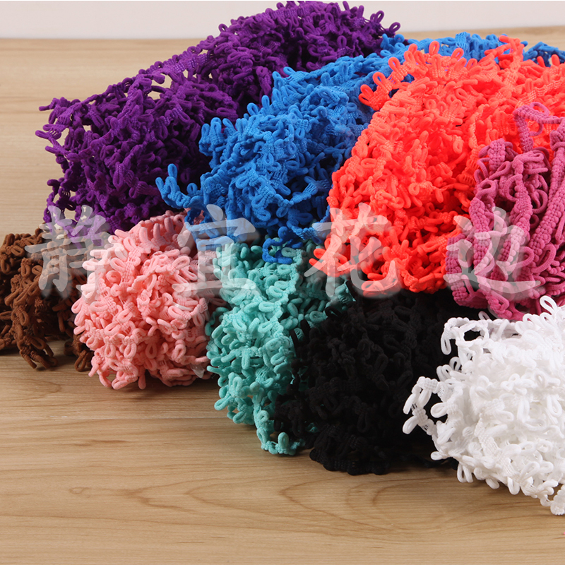 Off-The-Shelf Button Loop Lace Elastic Elastic Thread With Garment Home Textile Accessories Application Scenario