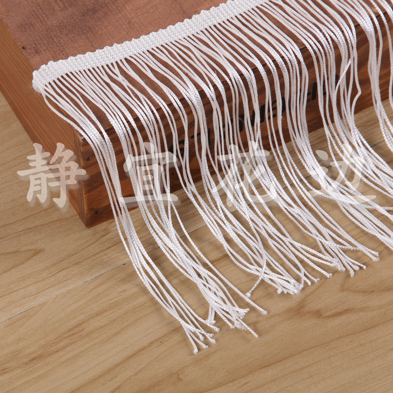 Available From Stock White Fringe Lace Polyester Row Beard 15 Cm Beard details Picture