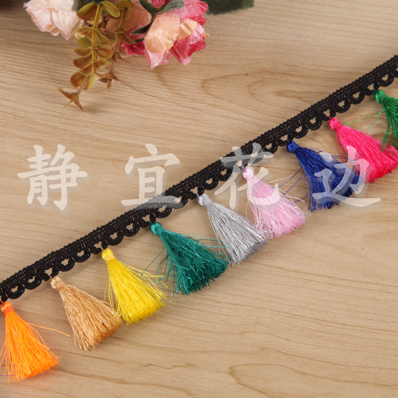 Colorful Hanging Tassel Lace Tissue Box Organizer Bag Accessories
