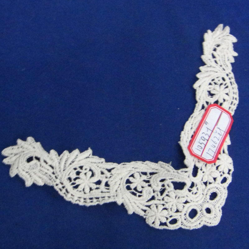 Cotton thread, pure cotton embroidered lace, DIY handcrafted fabric home textile accessories, collar flowers and corsages Specification image
