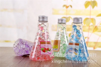 Air Freshener Triangle Bottle Perfume Bead Car Aroma Agent Absorbent Resin Household Solid Deodorant