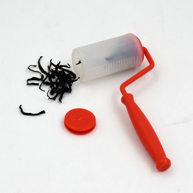 滚刷泡茶器 硅胶泡茶器 茶漏 滤茶器 小人茶勺产品图