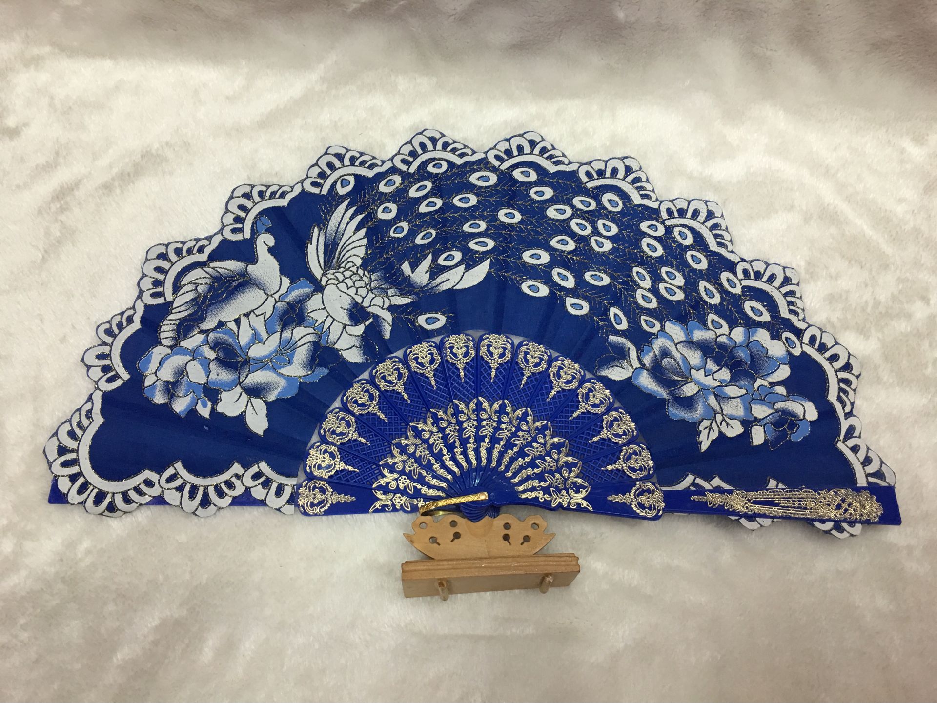 孔雀扇子秧歌广场舞舞蹈跳舞易开合好开好合晚会 舞台扇