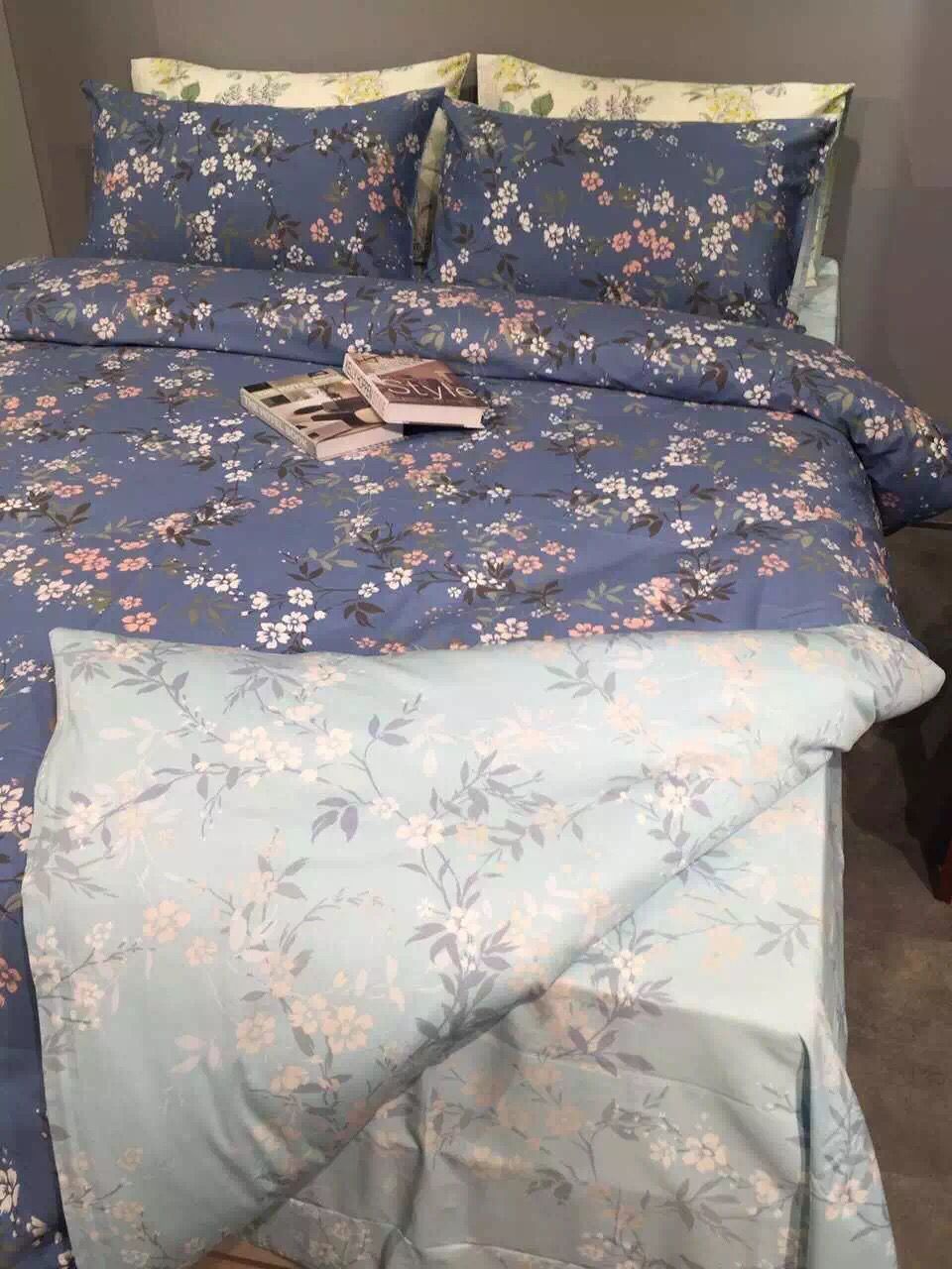 Bedding, 4-piece set manufacturer, cheap, all-cotton, reactive printed small flowers, foreign trade Application Scenario