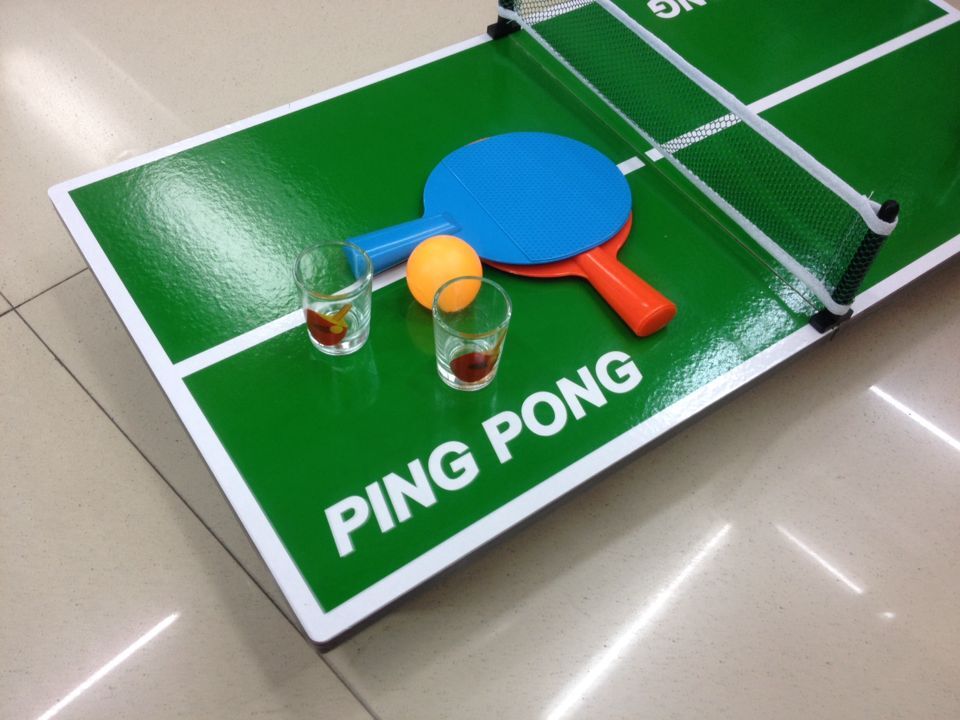 迷你乒乓球游戏桌球台互动桌上乒乓球台便携式乒乓球台产品图
