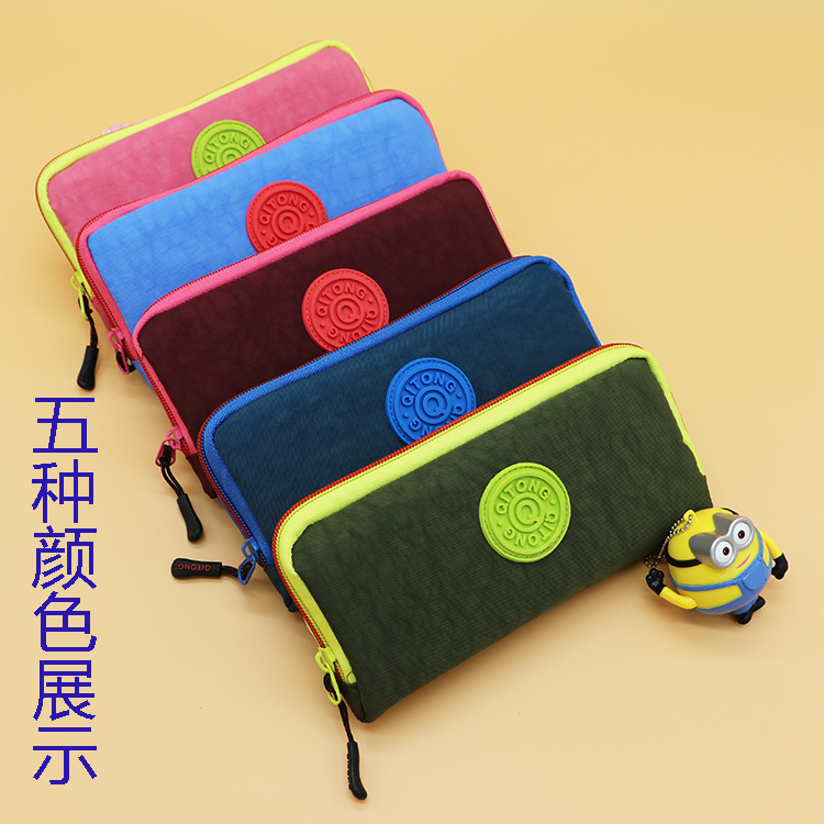 学生文具袋简约笔袋水洗布铅笔盒创意学习用品