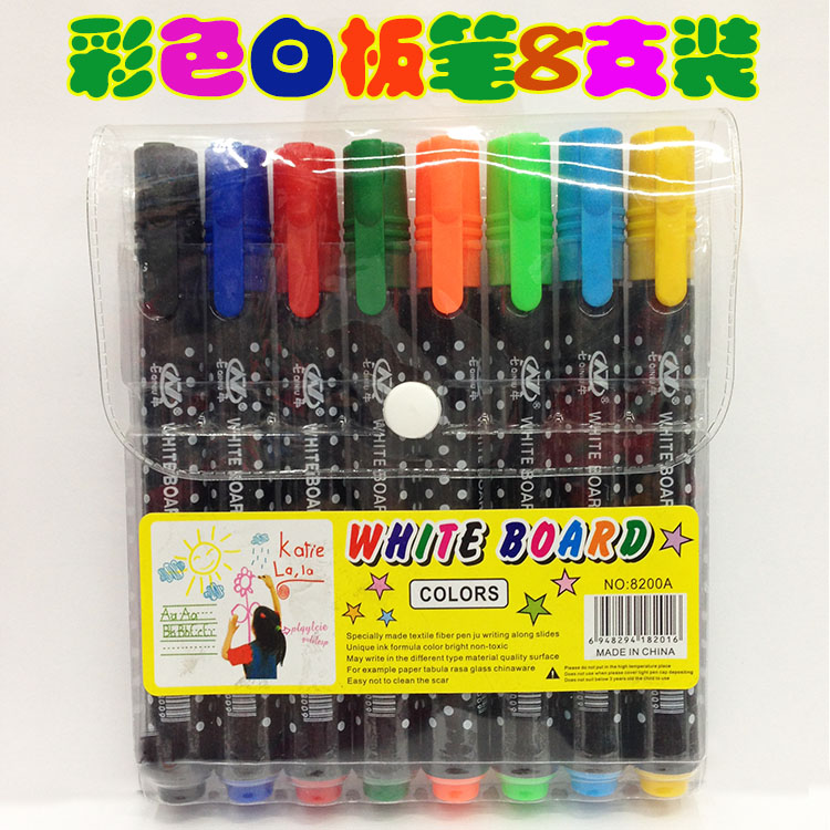 Color Whiteboard marker 12-color easy to write erasable Doodle pen children's paint brush