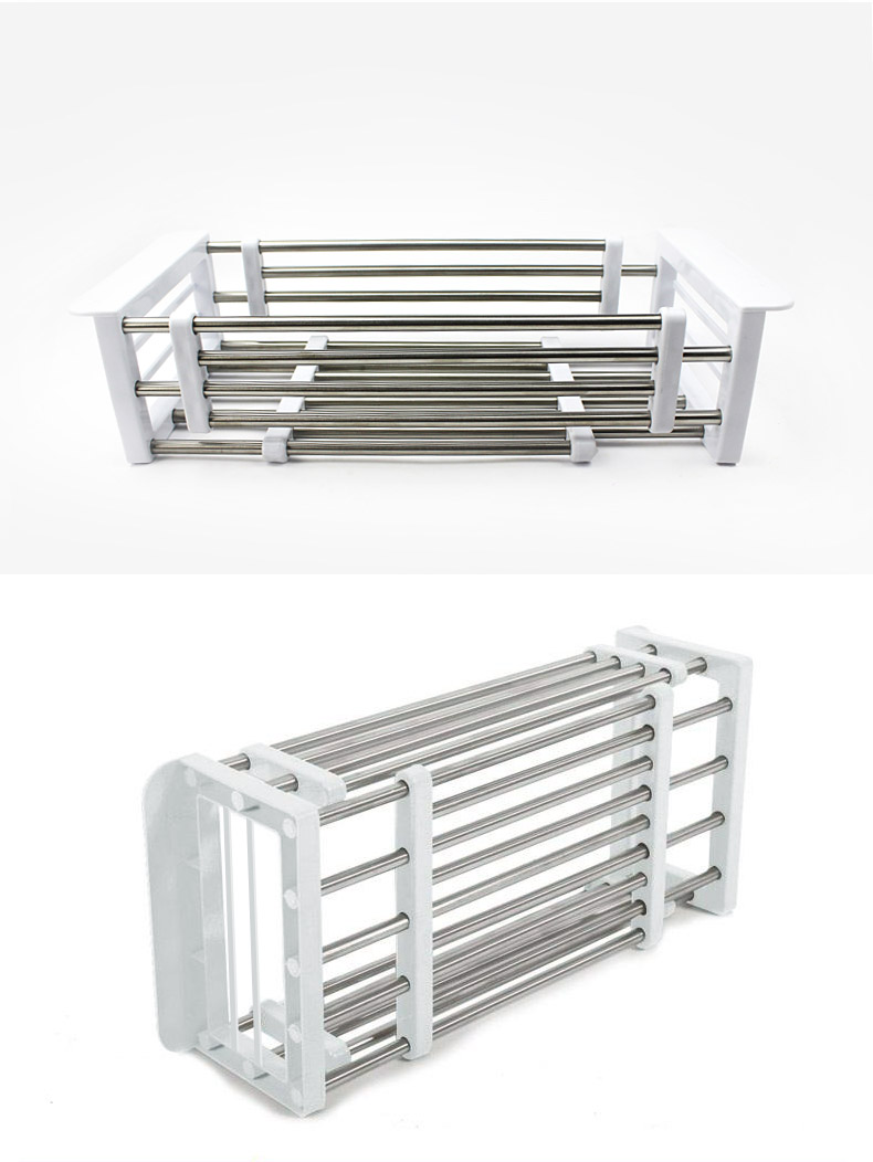 Retractable Drain Basket 304 Stainless Steel Kitchen Washing Basket Washing Basin Sink Drain Rack Dishes Application Scenario