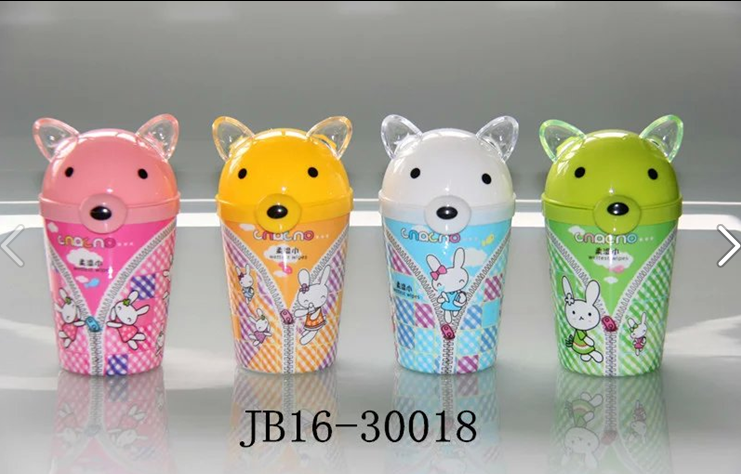2016 new wholesale Bear Head Cola canned mini bucket wet wipes for cleaning and extraction portable wet wipes Application Scenario