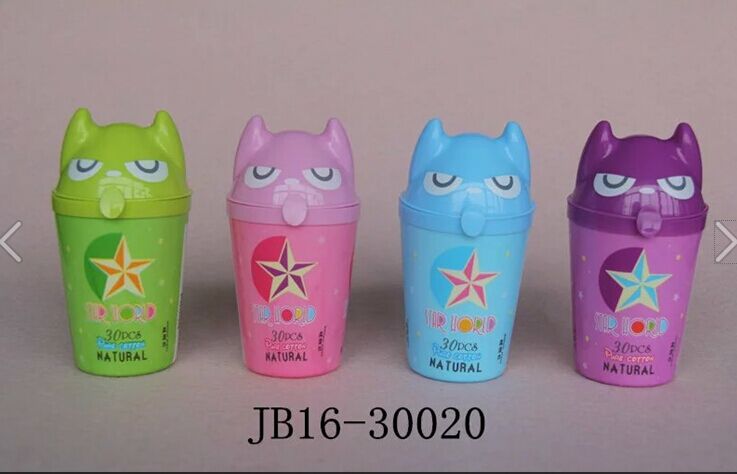 2016 new wholesale Bear Head Cola canned mini bucket wet wipes for cleaning and extraction portable wet wipes