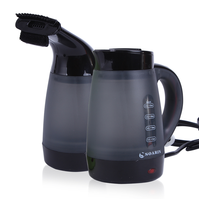 The new product for export, the SR-188H multi-functional water kettle with both a water kettle and a low-power ironing machine