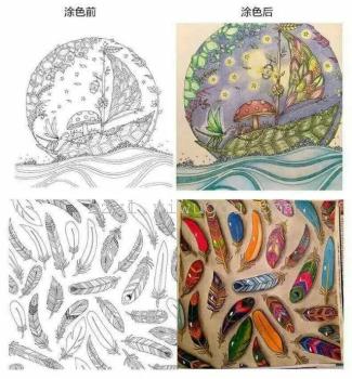 秘密花园魔法森林 彩绘本 减压本新奇特产品细节图