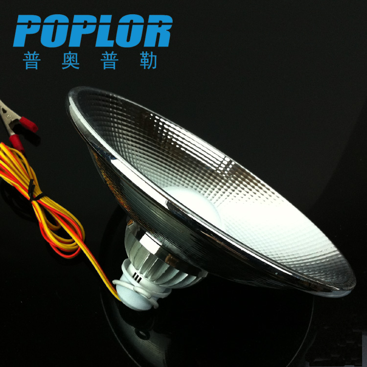 LED night market battery lamp 5W bulb lamp Low voltage 12V with cable clamp with lamp shade aluminum bulb details Picture
