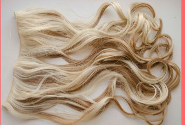 Russian best-selling invisible fishing line hair extension, 100G invisible hair extension 25 details Picture