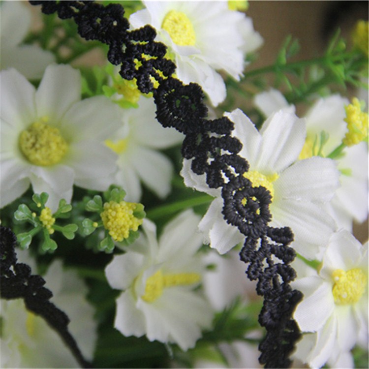 Korean Bracelet Lace Width 1.3Cm Black Series Hollow Flowers Hot Diy Accessories 1 details Picture