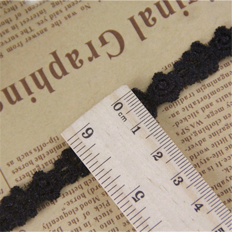 Korean Bracelet Lace Width 1.3Cm Black Series Hollow Flowers Hot Diy Accessories 1