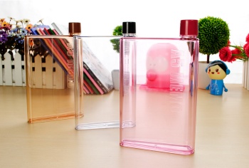 Creative A5 notebook water bottle Portable flat water bottle Hot and portable cup details Picture