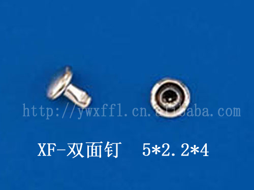 Double-sided cap nail rivet Flat nail Bump nail 5*2.2*4 Cap nail child nail Bag accessories Clothing accessories