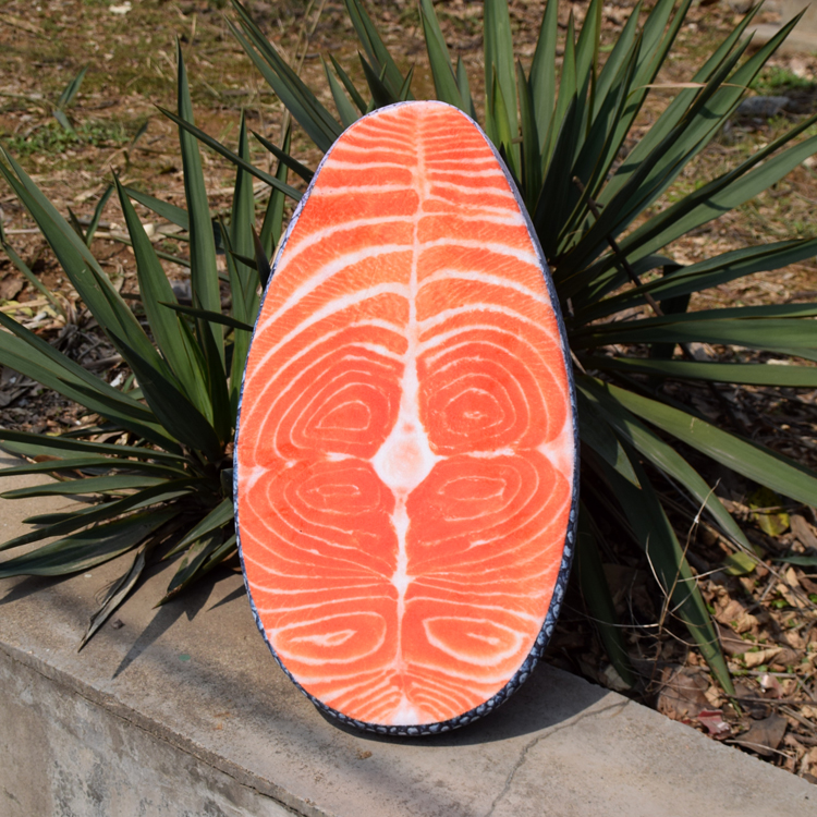 Salmon cushion Salmon cushion boyfriend Throw pillow Creative fruit sponge pillow