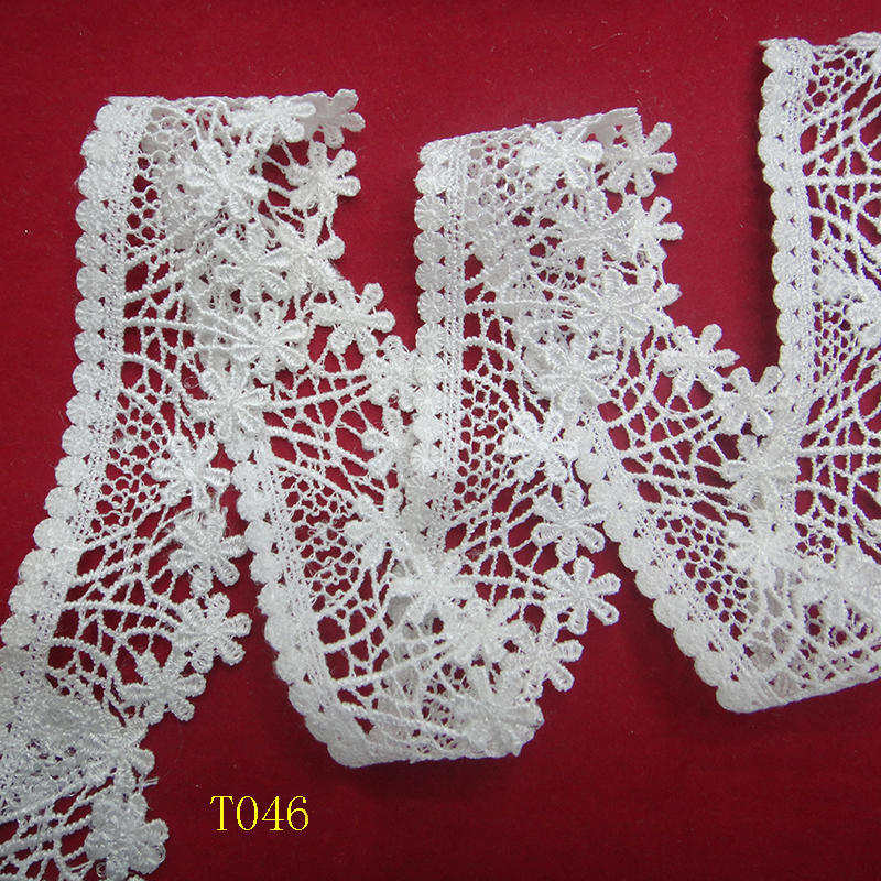 Factory direct sales of lace accessories, embroidery, water-soluble barcode lace Specification image