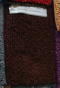 棕色记忆棉珊瑚绒长方形地毯