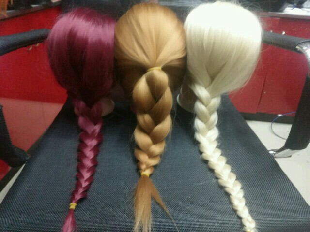 High temperature silk teaching head, model head, can blow, can pull, can dish, can cut, can roll thumbnail