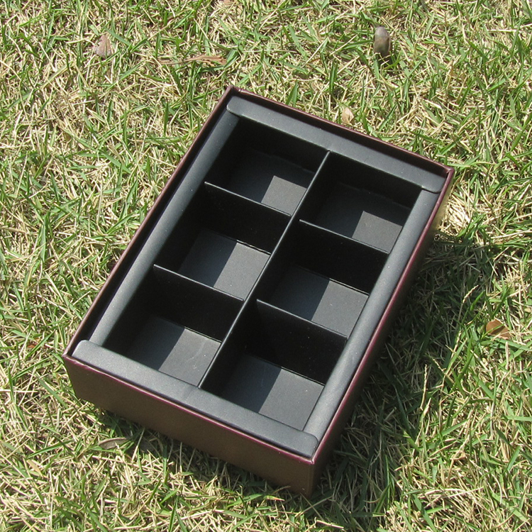 2016新款欧式花纹6格巧克力盒包装盒糖果盒纸盒蝴蝶结礼品盒产品图