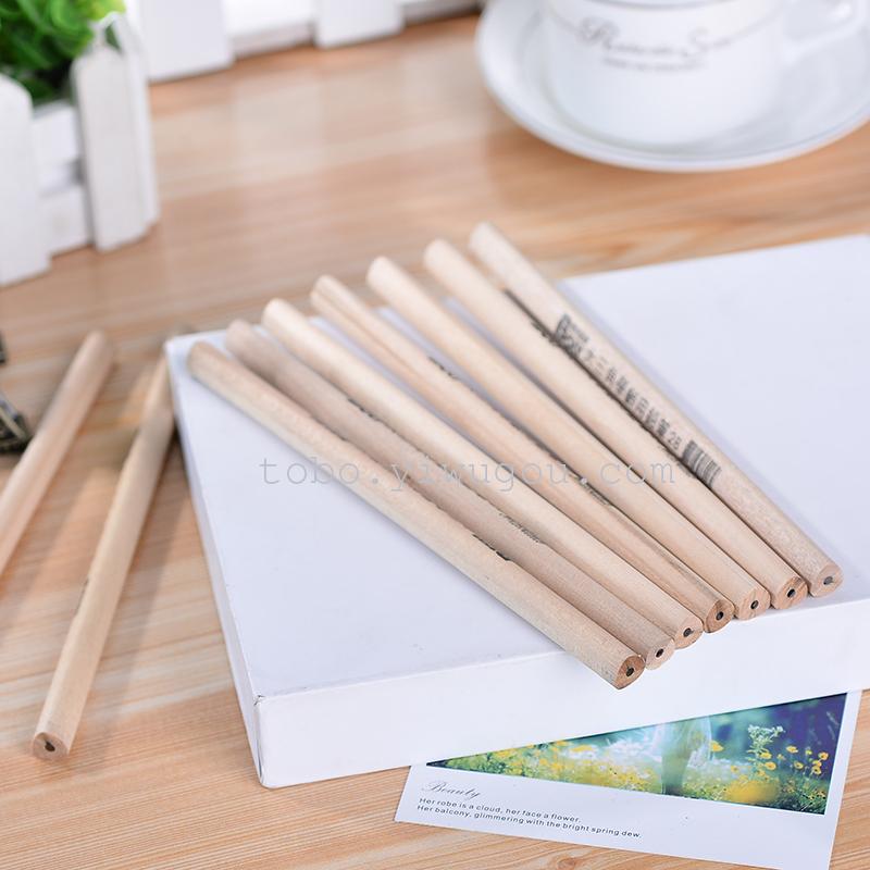 To Bo Stationery Manufacturers Direct Wholesale Original Wood Color Big Triangle Rod Hb Cylinder Correction Grip Triangle Pencil Environmental Wood Children's Writing Pen Specification drawing