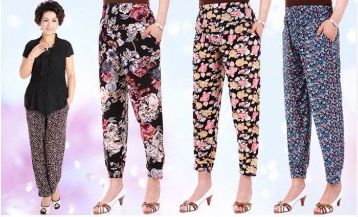 夏季中老年舒适宽松九分裤打底裤细节图