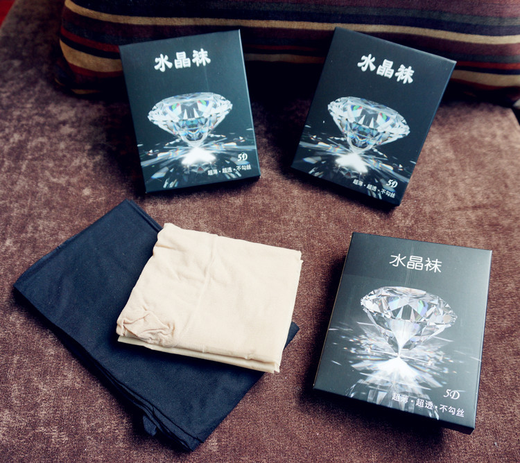 5D ultra-thin crystal socks anti-stripping invisible seamless pantyhose pantyhose