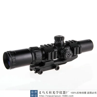 High Definition High Seismic Telescope 1.5-4X30 Sight Viewer Black