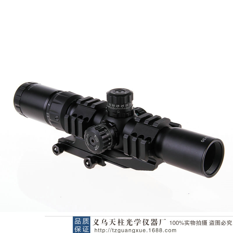 High Definition High Seismic Telescope 1.5-4X30 Sight Viewer Black Specification drawing