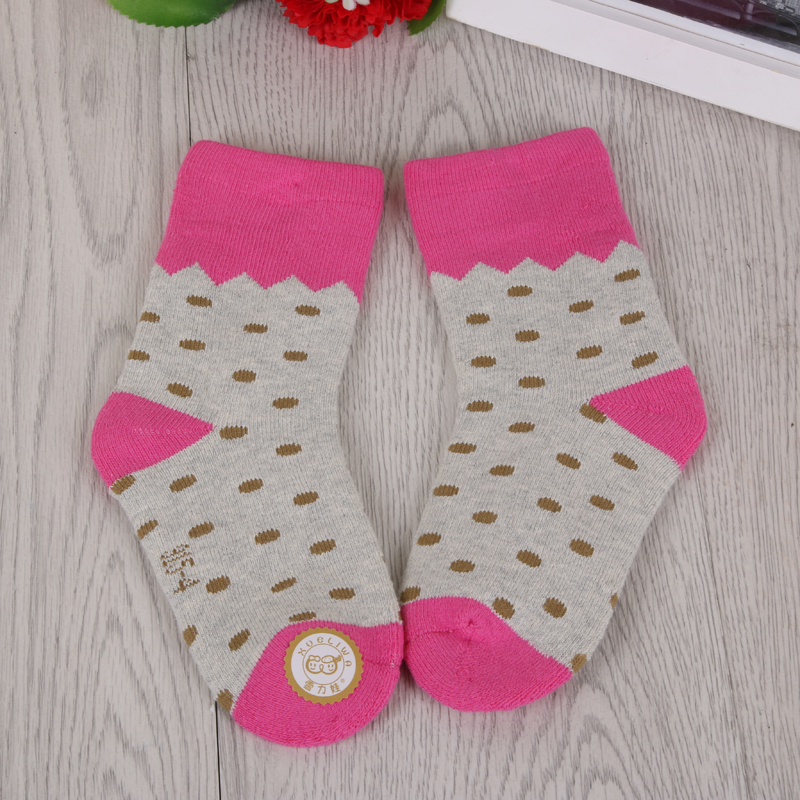 新款秋冬款加厚毛圈袜子男女儿童保暖棉袜