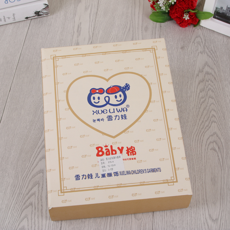 雪力娃男女儿童袜子秋冬季纯加厚保暖毛圈棉产品图