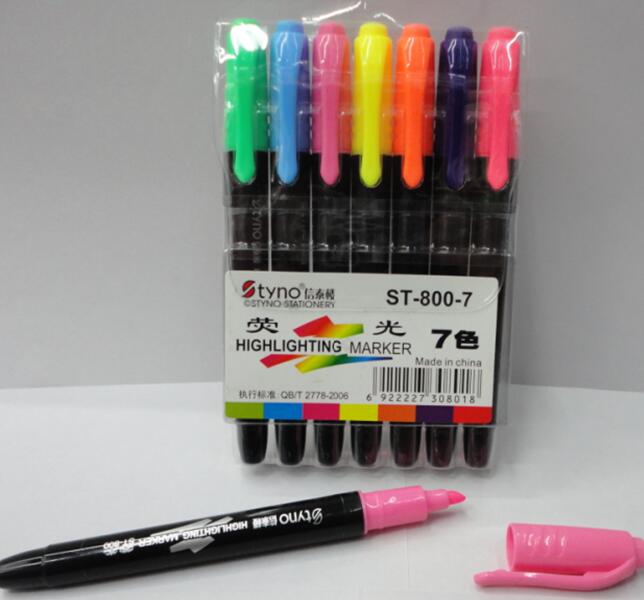 Xintai Building 7 colors fluorescent marker 7 colors 5 colors 3 colors packaging